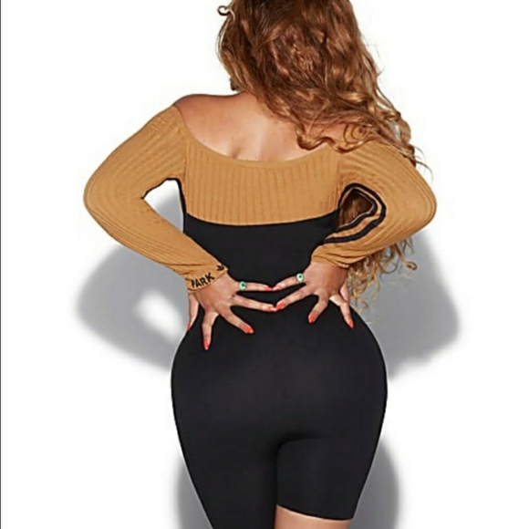 adidas Ivy Park black pack drip 2 corset playsuit - Picture 2 of 5